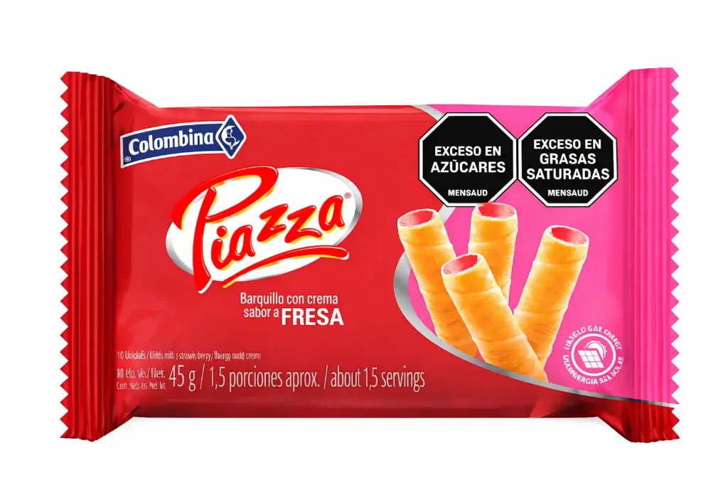 PIAZZA STRAWBERRY WAFER 45GR