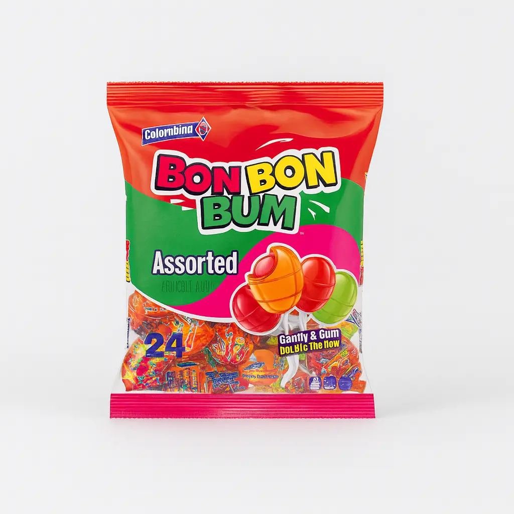 BON BON BUM SURTIDO TROPICAL 19Gr