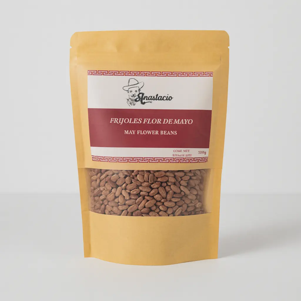 DRY MAY FLOWER BEANS / FRIJOLES FLOR DE MAYO SECOS 500GR