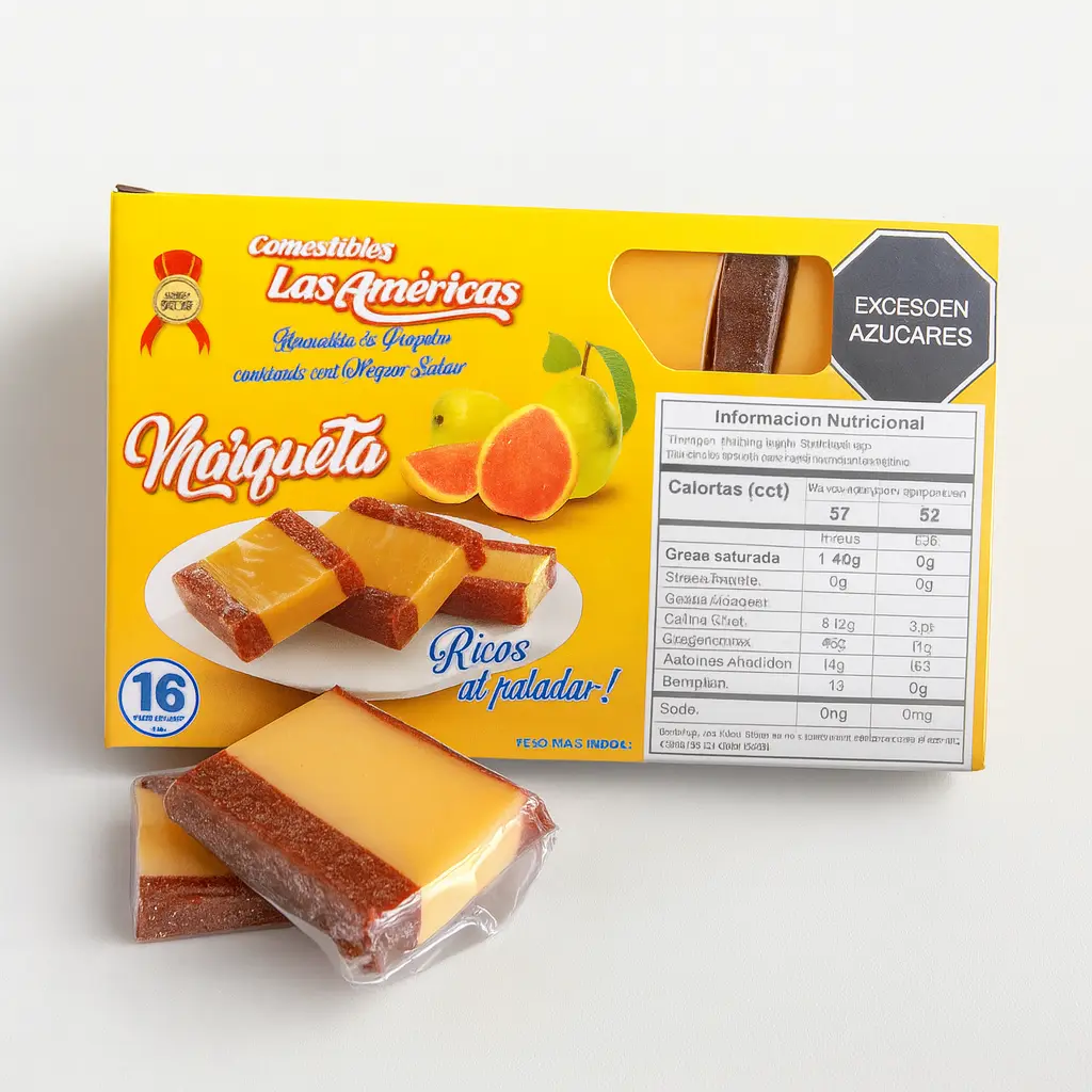 GUAVA PASTE MARQUETA / BOCADILLO CON MANJAR BLANCO 56.25 Gr