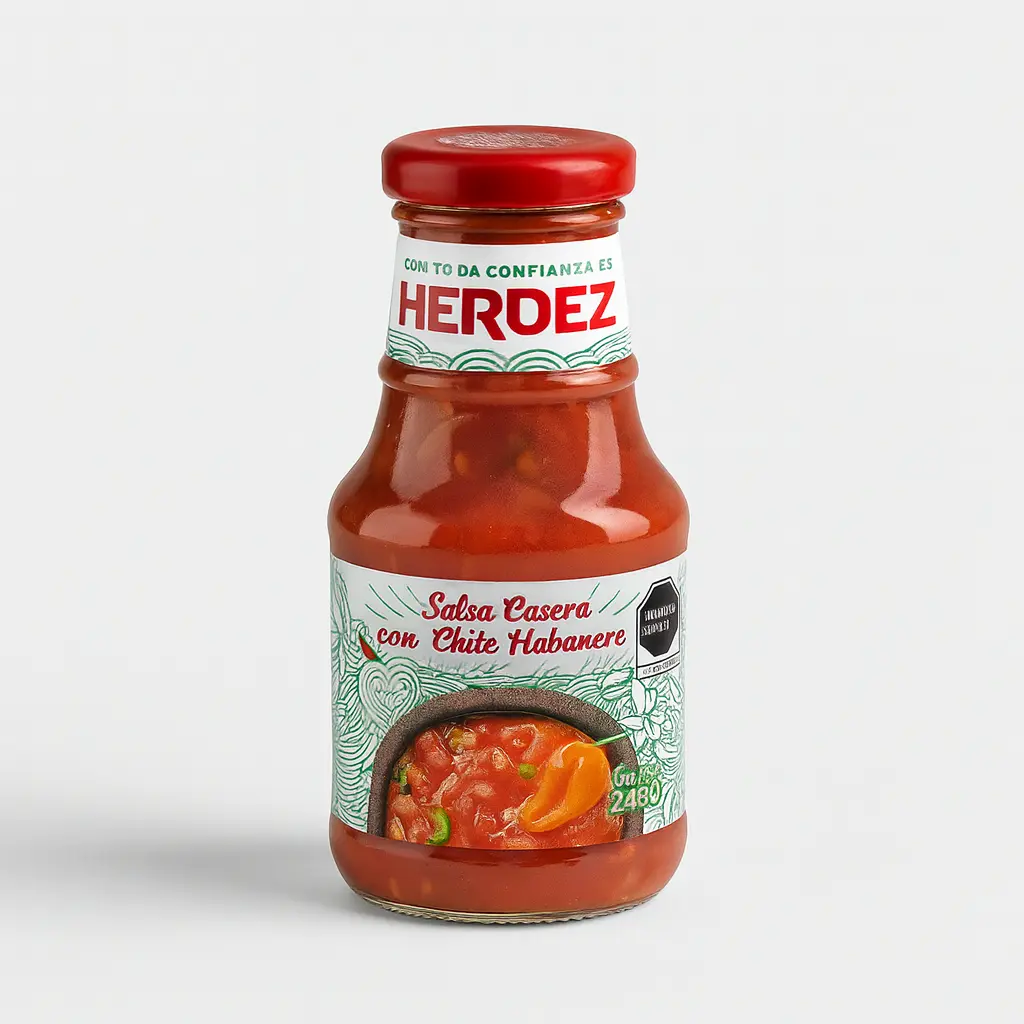 SALSA CASERA HABANERO HERDEZ 240Gr