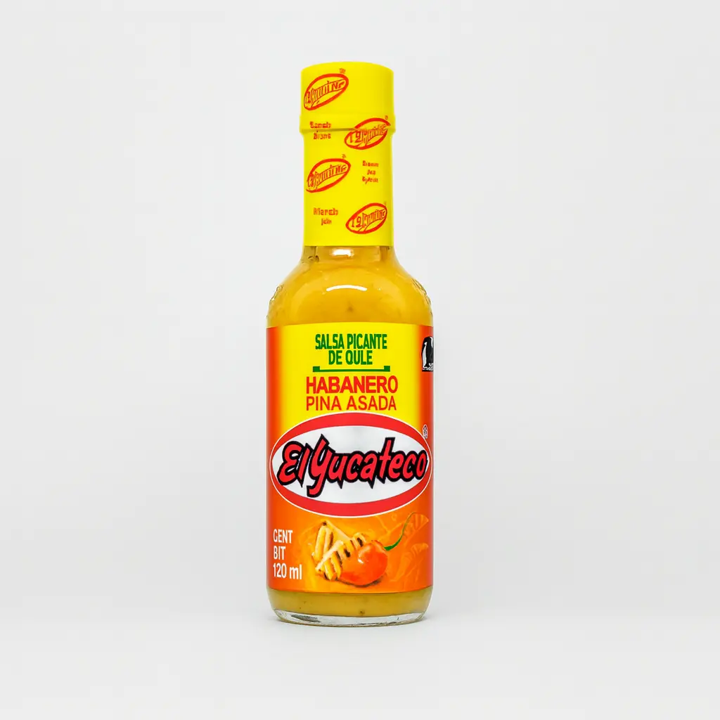 HOT SAUCE HABANERO GRILLED PINEAPPLE EL YUCATECO 120 Ml