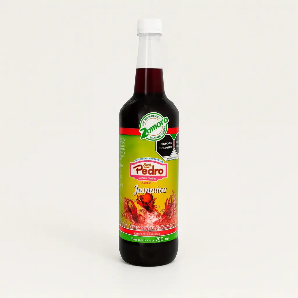 JAMAICA SYRUP / JARABE DE JAMAICA 750 Ml 