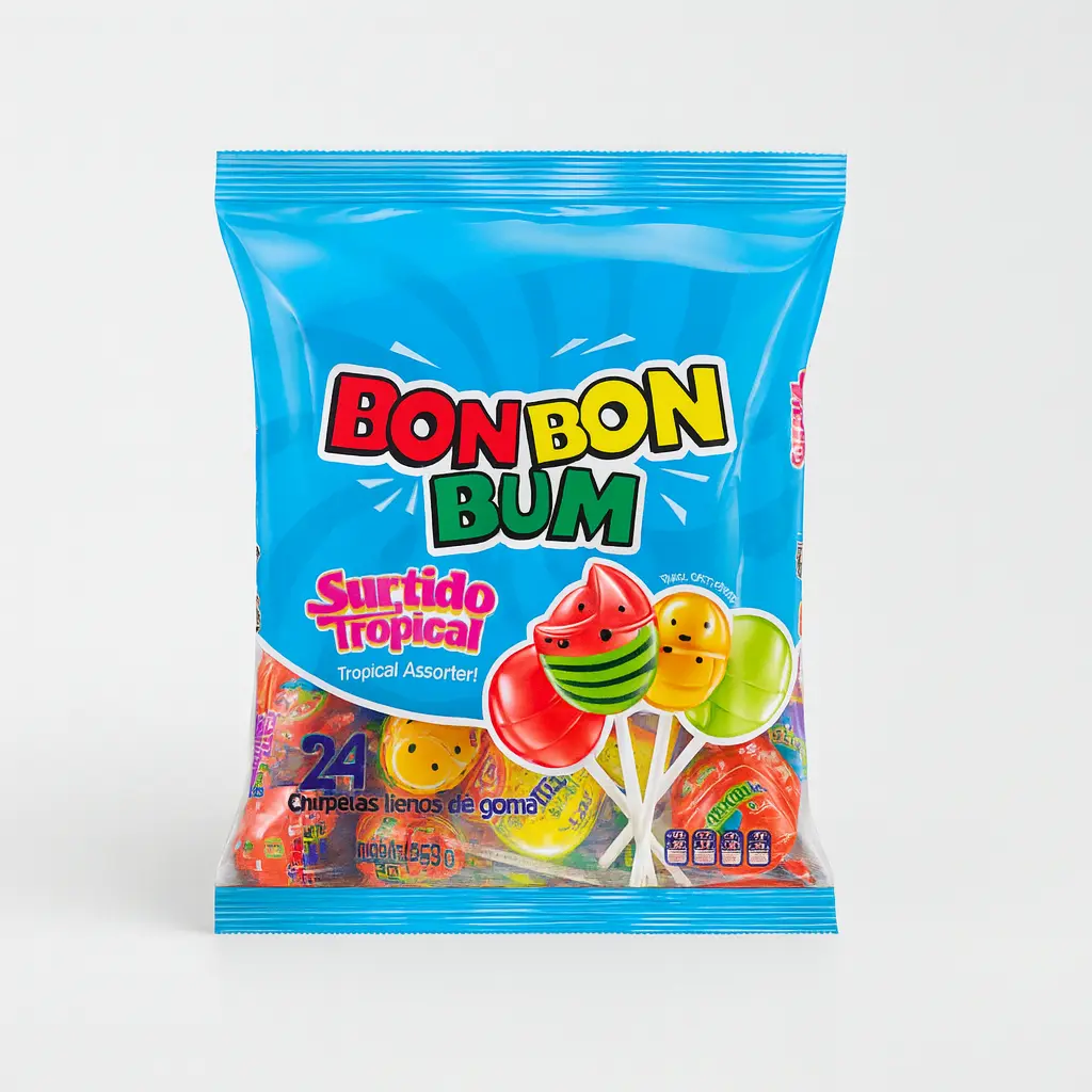 LOLLIPOP  / BON BON BUM ASSORTED 19 GR