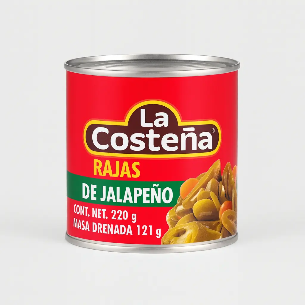 JALAPENOS EN RAJAS 220Gr