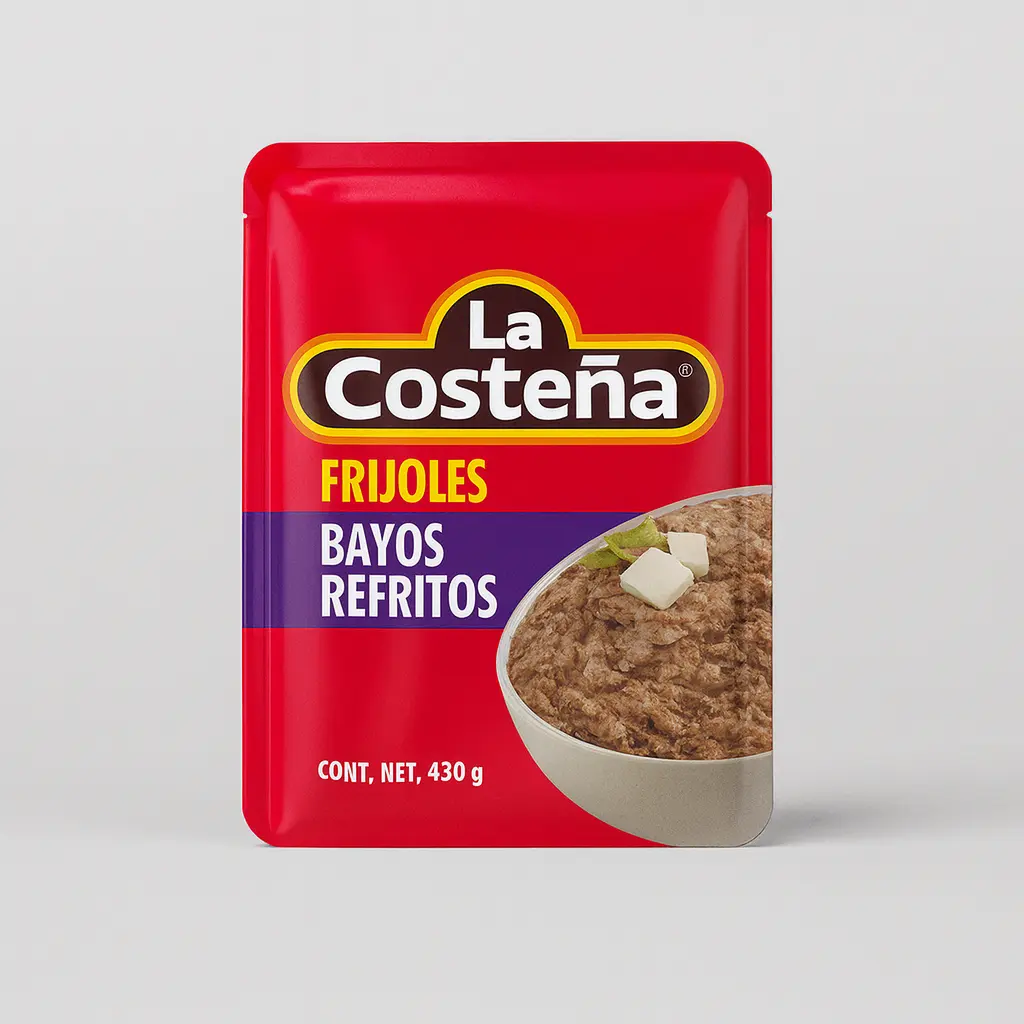REFRIED BAYO BEANS LA COSTEÑA 430Gr