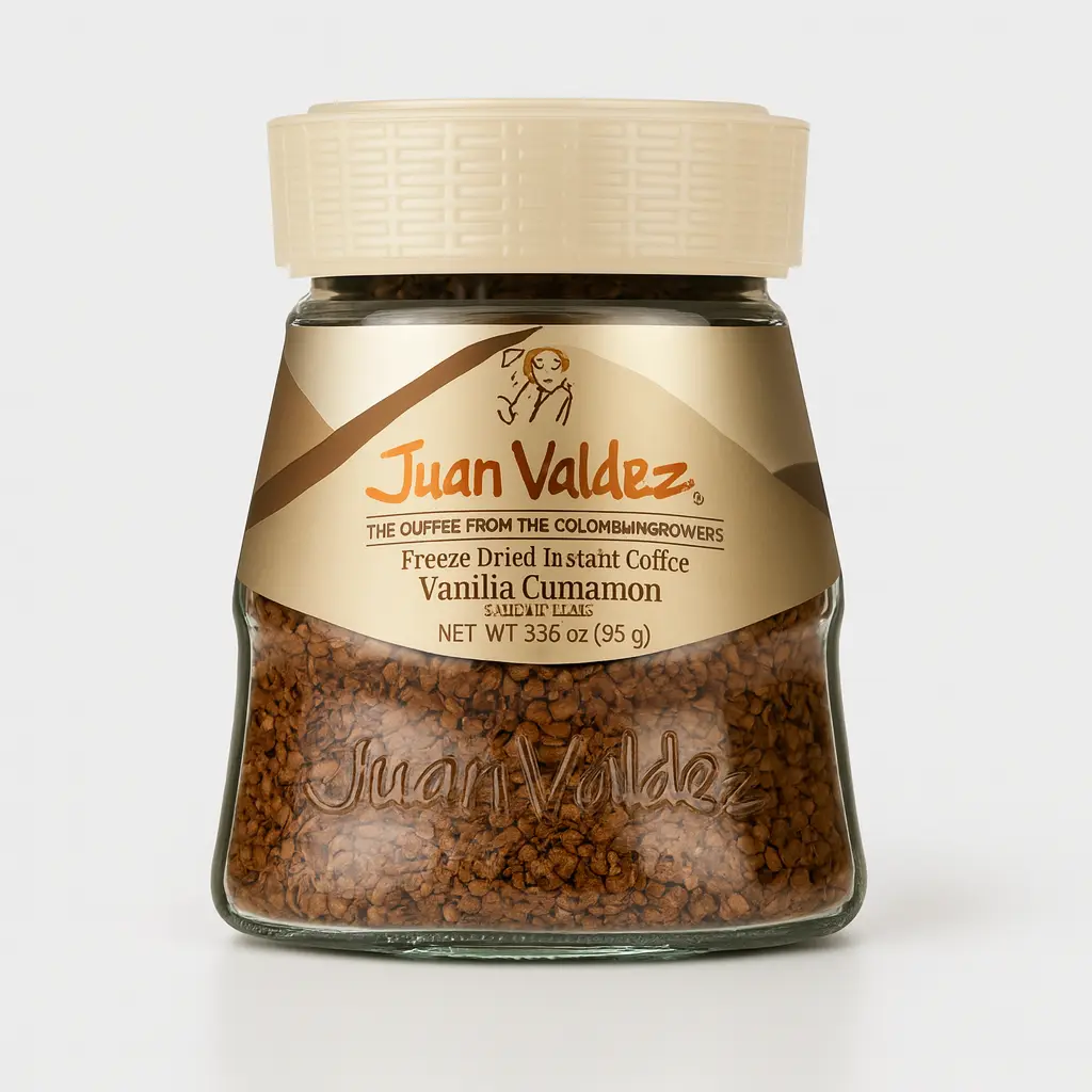 CAFÉ SOLUBLE VAINILLA CANELA JUAN VALDEZ 95Gr