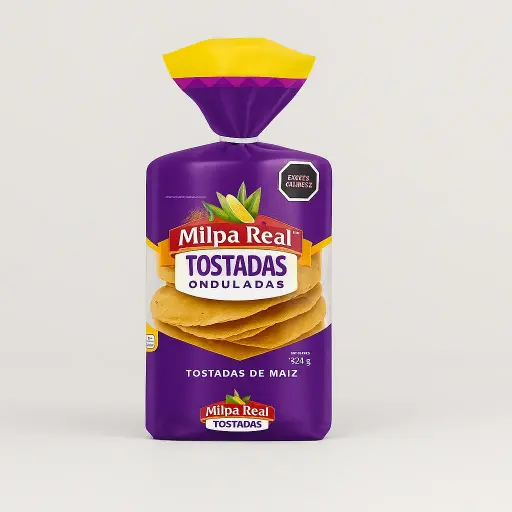 CORN TOSTADAS MILPA REAL 324GR