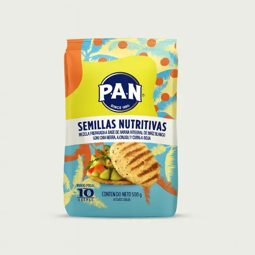 [12M] HARINA SEMILLAS NUTRITIVAS PAN 500Gr