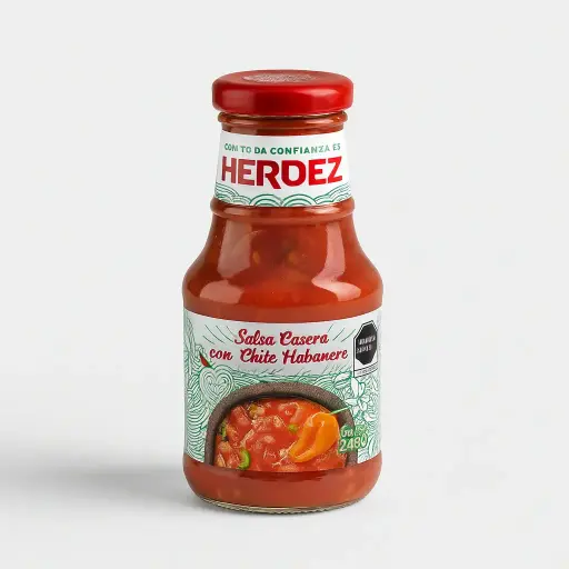 SALSA CASERA HABANERO HERDEZ 240Gr