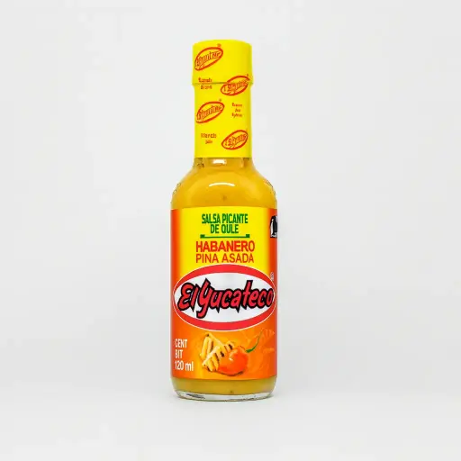 SALSA HABANERO PIÑA ASADA EL YUCATECO 120Ml