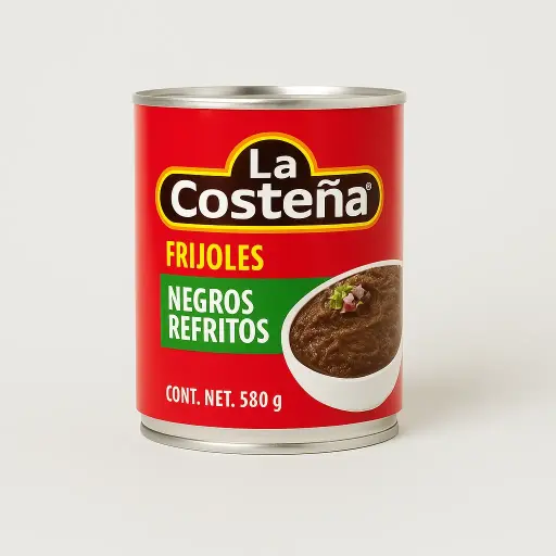 FRIJOLES NEGROS ENTEROS COSTENA 560Gr