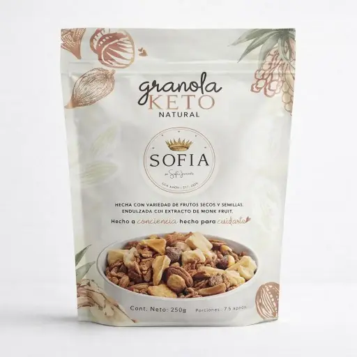 KETO NATURAL GRANOLA 250 G SOFIA