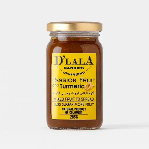 MERMELADA FRUTA DE LA PASIÓN Y JENGIBRE DLALA 285GR